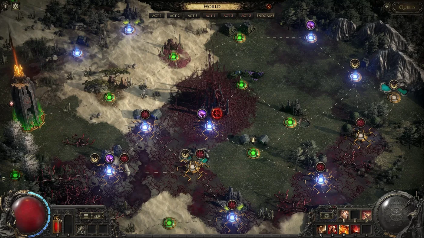 Competitive Path of Exile players reviewing mapping run strategy